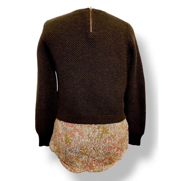 J.Crew Women Top Sweater Blouse Prairie Core Tunic Crew Neck Size S Gray… - Picture 6 of 6